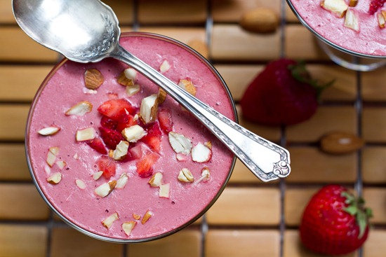 Strawberry Almond-Butter Gazpacho Strawberry Almond-Butter Gazpacho