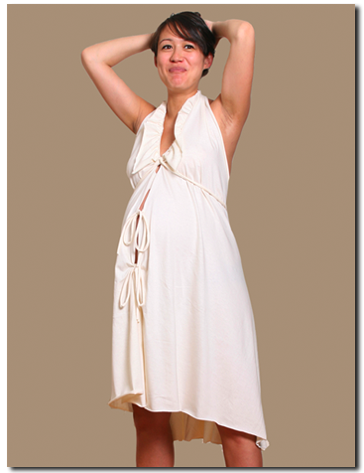Pretty Pushers Unbleached Cotton Gown ($44) Pretty Pushers Unbleached Cotton Gown ($44)
