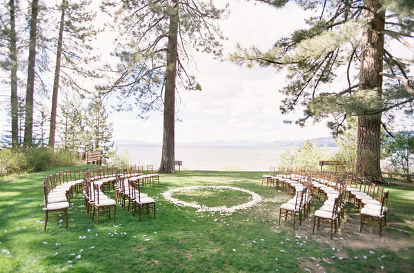 If you're in the midst of gorgeous scenery, then why not try a ceremony in the round? Not only will your guests get a unique view, but you'll also be (literally) surrounded by your loved ones during that special moment.
Photo by Jose Villa via Style Me Pretty
If you're in the midst of gorgeous scenery, then why not try a ceremony in the round? Not only will your guests get a unique view, but you'll also be (literally) surrounded by your loved ones during that special moment.
Photo by Jose Villa via Style Me Pretty