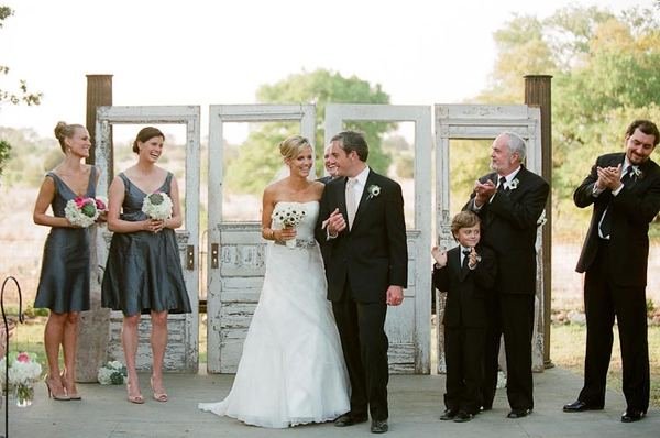 Why use one door when you can use four? Create a unique backdrop with two sets of french doors.
Photo by Q Weddings via Style Me Pretty
Why use one door when you can use four? Create a unique backdrop with two sets of french doors.
Photo by Q Weddings via Style Me Pretty