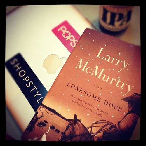 Susimay picked up Larry McMurtry's Lonesome Dove in Austin, TX.
Susimay picked up Larry McMurtry's Lonesome Dove in Austin, TX.