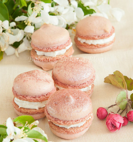 What's for Dessert, Cherry Blossom Biscuits, Macarons