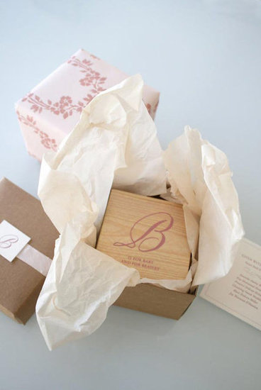 Wooden Baby Block Invitation