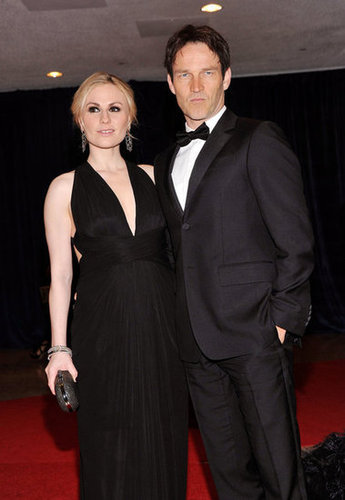 Anna Paquin posed with her husband and True Blood costar Stephen Moyer.
Anna Paquin posed with her husband and True Blood costar Stephen Moyer.