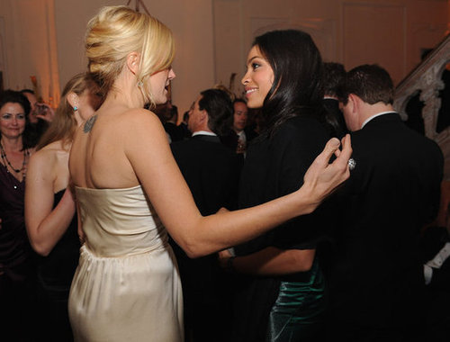Malin Akerman chatted with Rosario Dawson.
Malin Akerman chatted with Rosario Dawson.