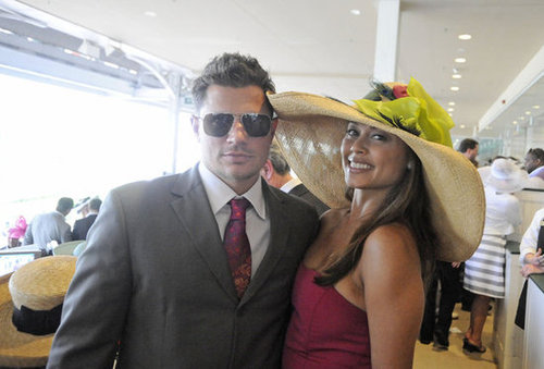 Nick Lachey and Vanessa Minnillo were off to the races in 2010.
Nick Lachey and Vanessa Minnillo were off to the races in 2010.