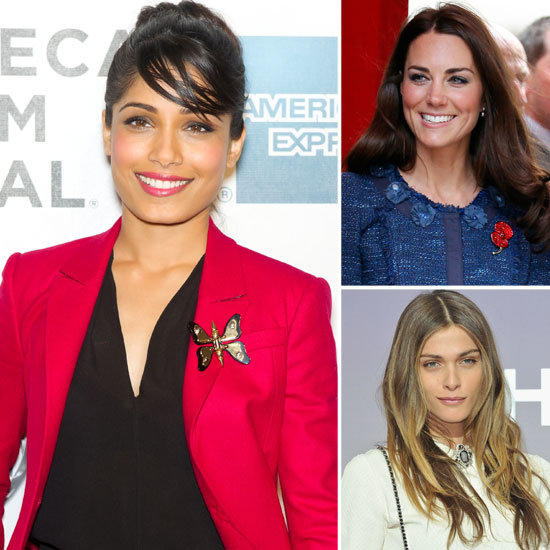 Celebrities Wearing Brooches Celebrities Wearing Brooches