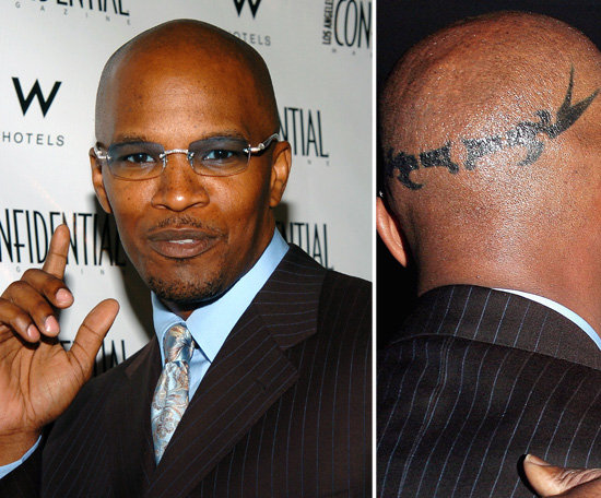 It is reported that Jamie Foxx got the design on his head to celebrate his 40th birthday.
It is reported that Jamie Foxx got the design on his head to celebrate his 40th birthday.