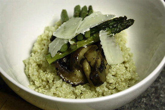 Roasted Asparagus and Mushroom Quinoa Roasted Asparagus and Mushroom Quinoa