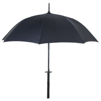 An umbrella that literally fights the rain, the Samurai Sword Umbrella ($35) is mighty cool. When it's not in use, simply place the umbrella in the carrier. No one has to know it's not a real sword!
An umbrella that literally fights the rain, the Samurai Sword Umbrella ($35) is mighty cool. When it's not in use, simply place the umbrella in the carrier. No one has to know it's not a real sword!