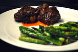 Beer Braised Short Ribs and Cilantro Asparagus