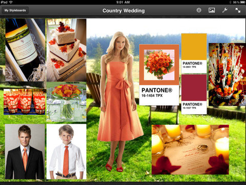 The Pantone color experts teamed up with the wedding style specialists at 