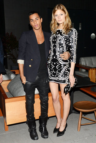 Olivier Rousteing and Constance Jablonski