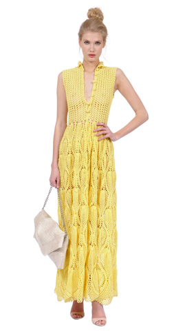 Foley + Corinna vintage yellow crochet maxi dress ($225)
Foley + Corinna vintage yellow crochet maxi dress ($225)