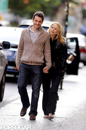 Claire Danes and Hugh Dancy held hands during a walk.
Claire Danes and Hugh Dancy held hands during a walk.