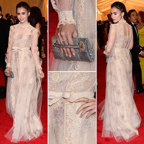 Lily Collins at Met Gala 2012