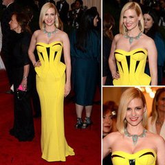 January Jones at Met Gala 2012