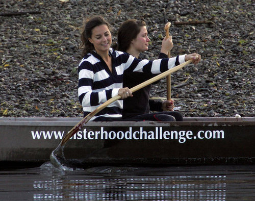 Kate Middleton trained with the Sisterhood cross channel rowing team in July 2007.
Kate Middleton trained with the Sisterhood cross channel rowing team in July 2007.