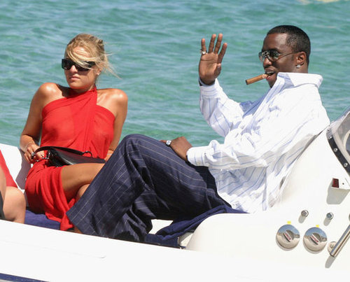 Diddy maxed and relaxed in a boat off the beach of Club 55 during July 2003 in St. Tropez.
Diddy maxed and relaxed in a boat off the beach of Club 55 during July 2003 in St. Tropez.