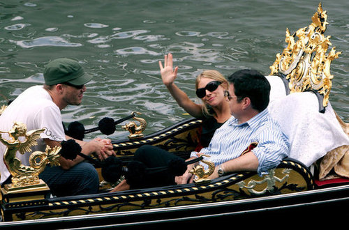 Sienna Miller and Oliver Platt took a gondola ride with Heath Ledger during the 2005 Venice Film Festival in September.
Sienna Miller and Oliver Platt took a gondola ride with Heath Ledger during the 2005 Venice Film Festival in September.