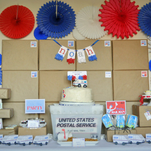 Post Office Mail Birthday Party Theme