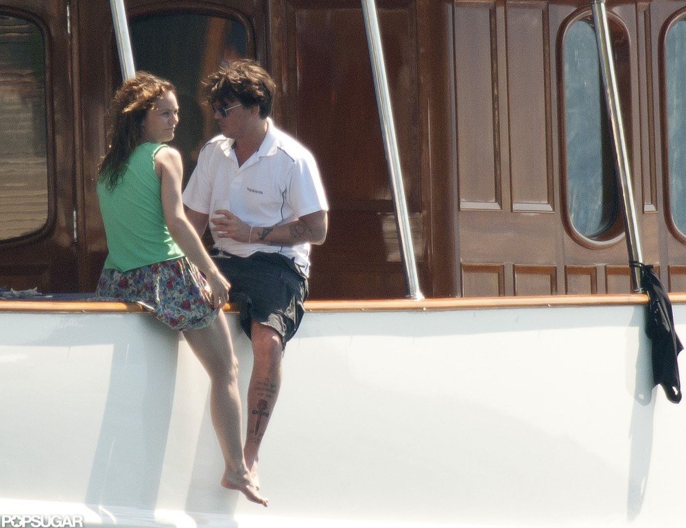 Johnny Depp and Vanessa Paradis hung out on the side of their yacht during an August 2011 trip to France.
Johnny Depp and Vanessa Paradis hung out on the side of their yacht during an August 2011 trip to France.