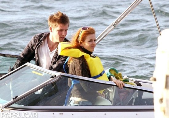 Isla Fisher wore a life jacket during a Sydney boat ride in October 2011.
Isla Fisher wore a life jacket during a Sydney boat ride in October 2011.