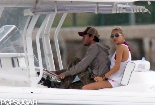 Anna Kournikova and Enrique Iglesias took their boat out for a ride around Miami in May 2011.
Anna Kournikova and Enrique Iglesias took their boat out for a ride around Miami in May 2011.