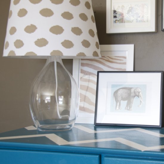 Ikea Lampshade Block-Printing DIY Ikea Lampshade Block-Printing DIY