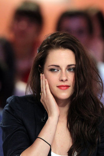 Kristen Stewart appeared on a French talk show.
Kristen Stewart appeared on a French talk show.