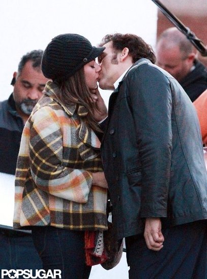 Mila Kunis and Clive Owen had a passionate scene for the filming of Blood Ties in NYC.
Mila Kunis and Clive Owen had a passionate scene for the filming of Blood Ties in NYC.