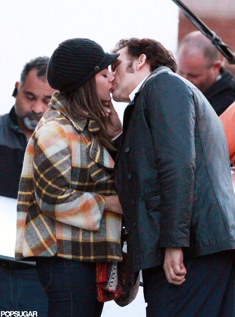 Mila Kunis and Clive Owen had a passionate scene for the filming of Blood Ties in NYC. Mila Kunis and Clive Owen had a passionate scene for the filming of Blood Ties in NYC.