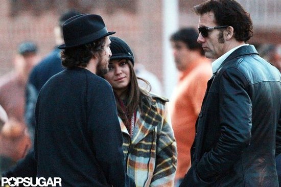 Mila Kunis and Clive Owen were on the set of Blood Ties together in NYC.
Mila Kunis and Clive Owen were on the set of Blood Ties together in NYC.