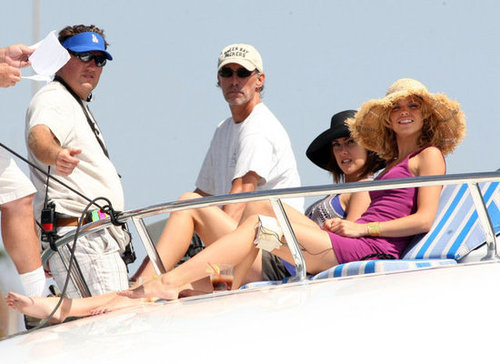 AnnaLynne McCord and Jessica Stroup along with the rest of the cast of 90210 shot scenes for the show on a yacht in Marina Del Rey in July 2009.
AnnaLynne McCord and Jessica Stroup along with the rest of the cast of 90210 shot scenes for the show on a yacht in Marina Del Rey in July 2009.