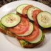 Open-Face Avocado and Goat Cheese Sandwich