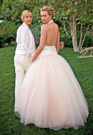 Ellen DeGeneres and Portia de Rossi: Pretty in Pink