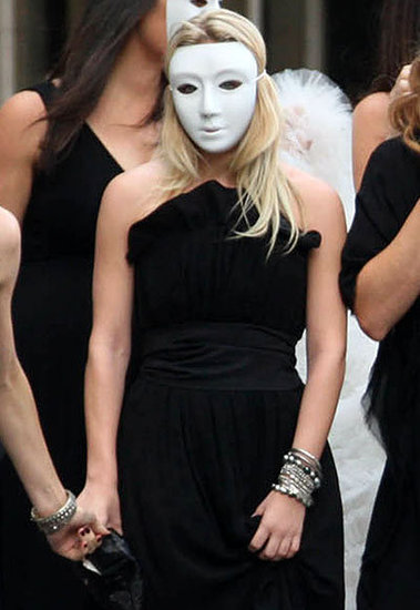 Ashley Olsen's Masked Arrival