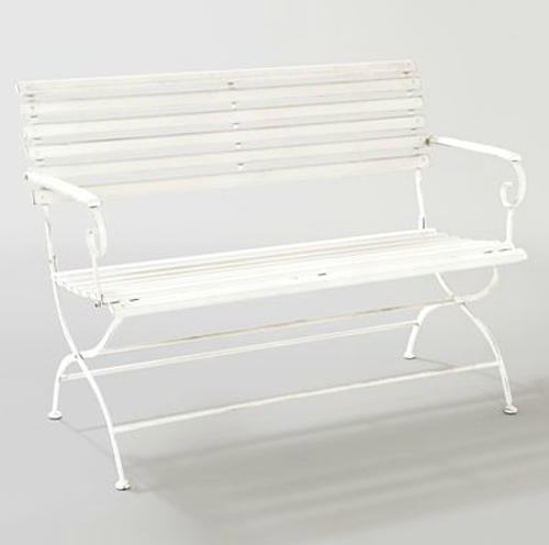 The Oyster Metal Bench ($75) has great retro appeal.
The Oyster Metal Bench ($75) has great retro appeal.