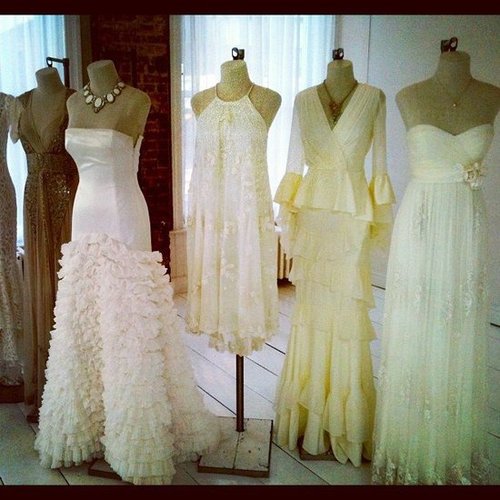 We spied some gorgeous bridalwear at BHLDN's preview.
We spied some gorgeous bridalwear at BHLDN's preview.