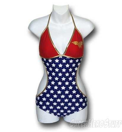 The Wonder Woman Triangle Monokini Swimsuit ($48) is perfect for a Fourth of July party.
The Wonder Woman Triangle Monokini Swimsuit ($48) is perfect for a Fourth of July party.