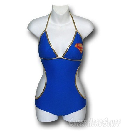 Give a subtle nod to your heroic side in the Supergirl Monokini One-Piece Swimsuit ($48).
Give a subtle nod to your heroic side in the Supergirl Monokini One-Piece Swimsuit ($48).