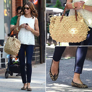 Olivia Palermo White Top and Jeans NYC