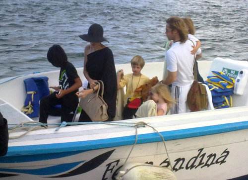 The Jolie-Pitts spent a day at sea during a trip to the Galapagos Islands in April 2012.
The Jolie-Pitts spent a day at sea during a trip to the Galapagos Islands in April 2012.