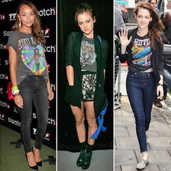 Celebrities Vintage T-Shirt Trend 2012