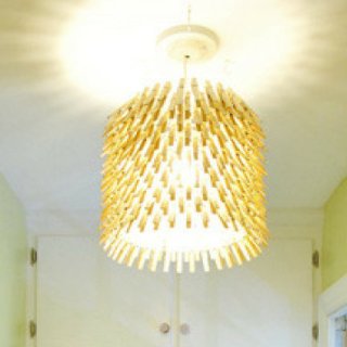 Clothespin Chandelier DIY Directions