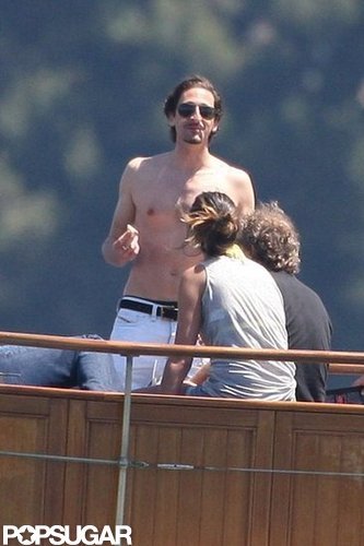 Shirtless Adrien Brody Soaks Up the Sun at Sea in Cannes Shirtless Adrien Brody Soaks Up the Sun at Sea in Cannes