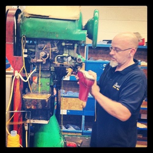 While visiting the Dr. Martens factory, we watched the making of the brand's classic footwear.
While visiting the Dr. Martens factory, we watched the making of the brand's classic footwear.