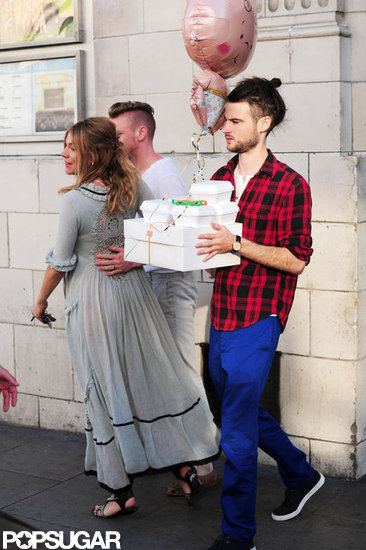 Sienna and Tom Get Ready For Baby With a Shower Sienna and Tom Get Ready For Baby With a Shower