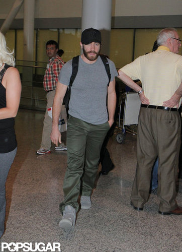Jake Gyllenhaal arrived at the Toronto airport.
Jake Gyllenhaal arrived at the Toronto airport.
