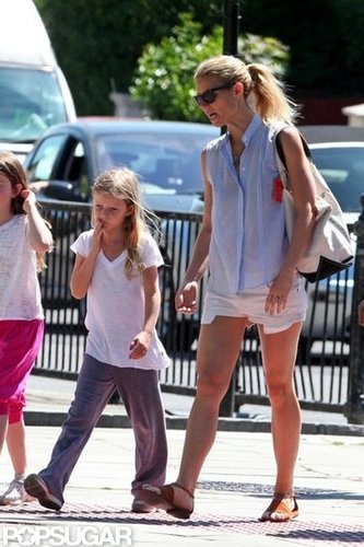 Gwyneth Paltrow spent time with Apple in London.
Gwyneth Paltrow spent time with Apple in London.